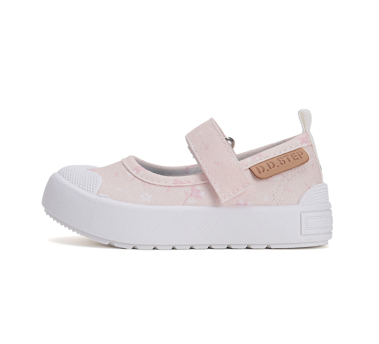 D.D.Step tenisi fete decupati 20-25 Baby Pink cu floricele Imagine secundară a produsului