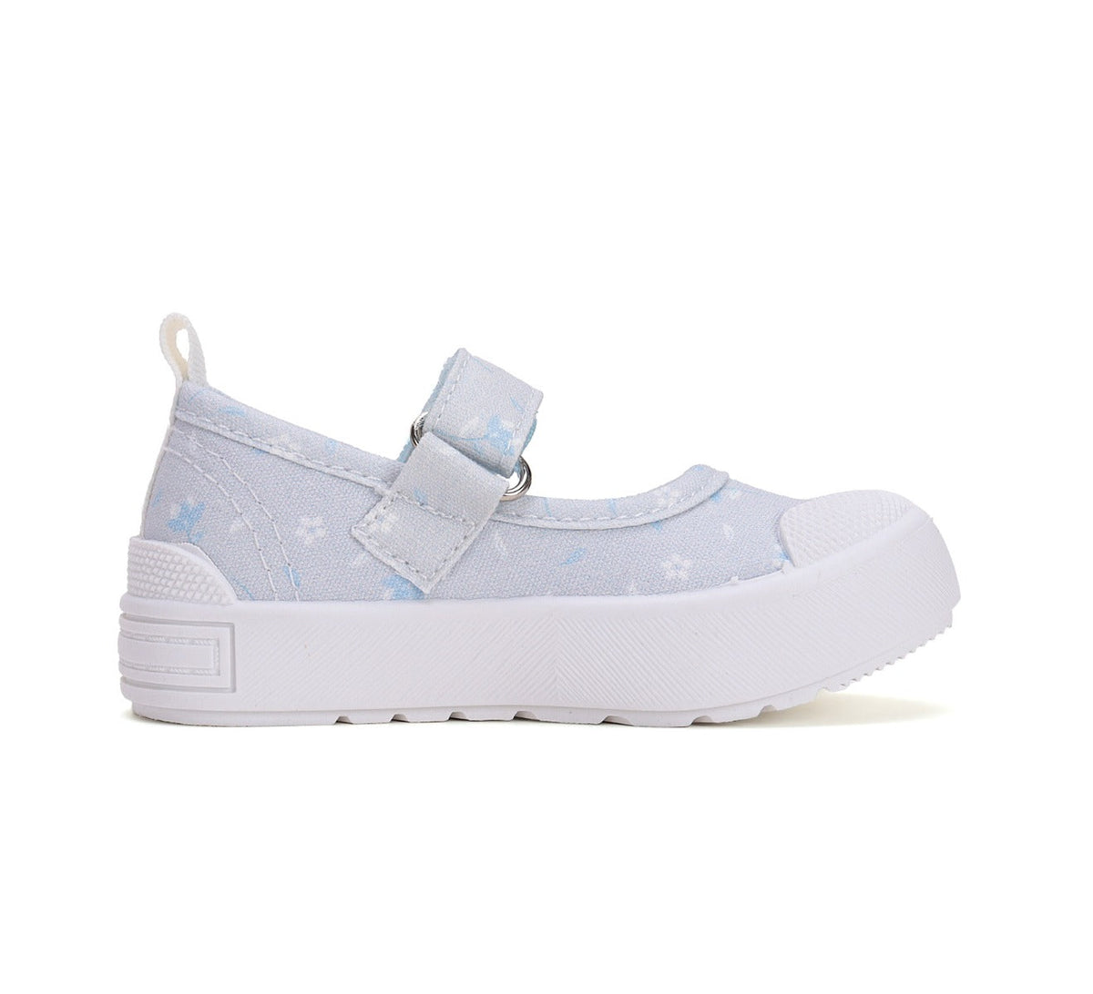 D.D.Step tenisi fete decupati 20-25 Sky Blue cu floricele