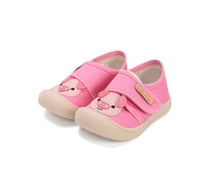 D.D.Step tenisi fete din panza 22-27 Hot Pink cu catel