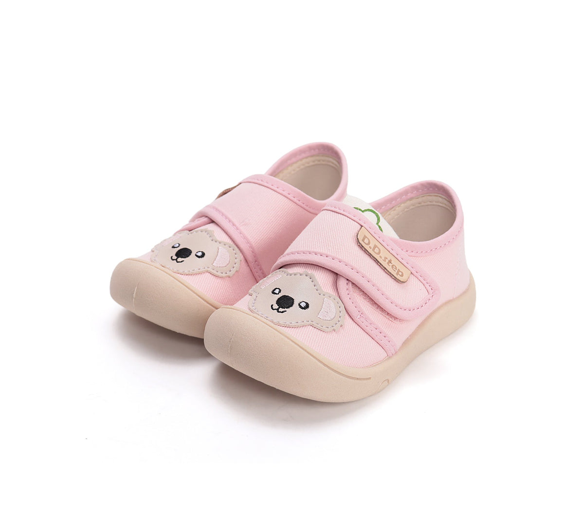 D.D.Step vászon lány teniszcipő 22-27 Baby Pink kutyussal
