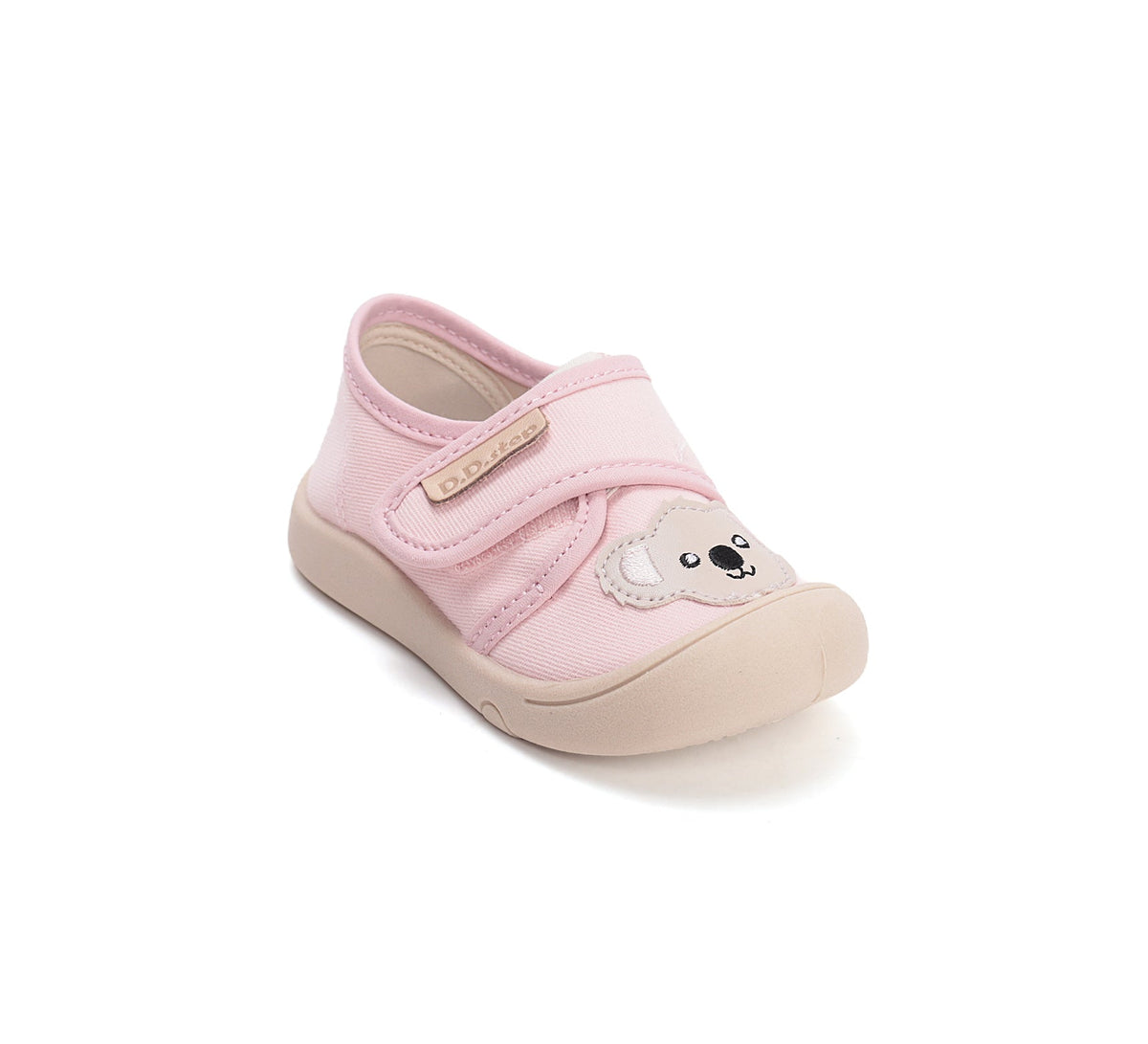 D.D.Step vászon lány teniszcipő 22-27 Baby Pink kutyussal