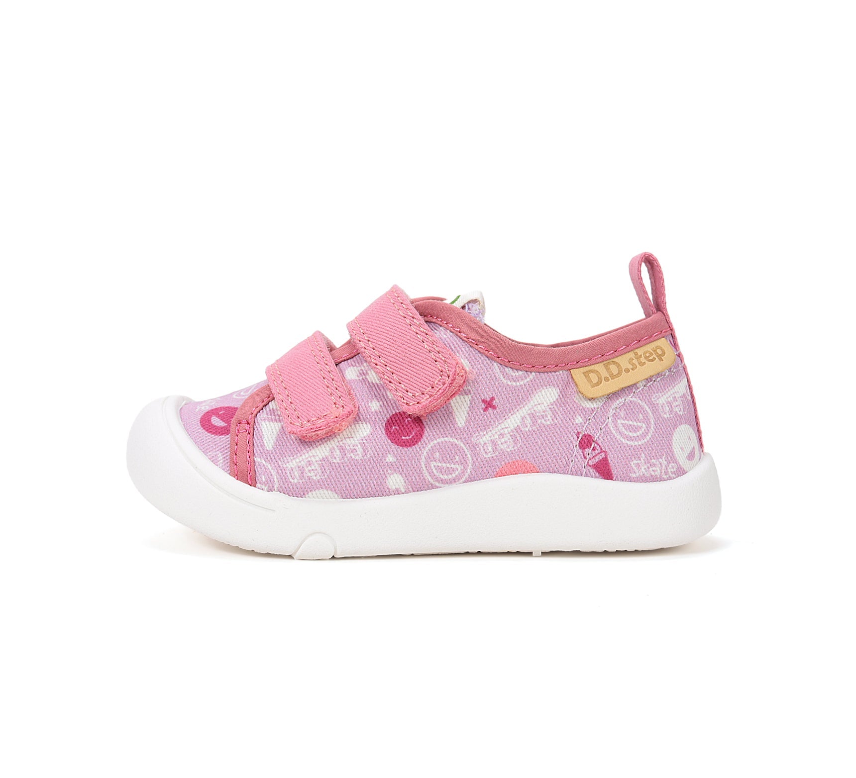 D.D.Step tenisi fete din panza 22-27 Daisy Pink Skate Imagine secundară a produsului