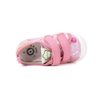 D.D.Step tenisi fete din panza 22-27 Daisy Pink Skate