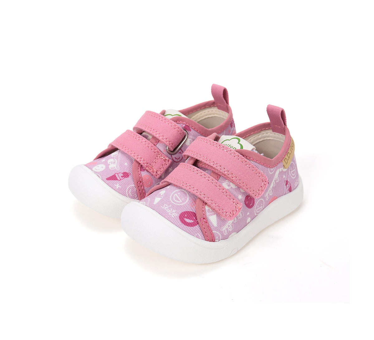 D.D.Step tenisi fete din panza 28-33 Daisy Pink Skate