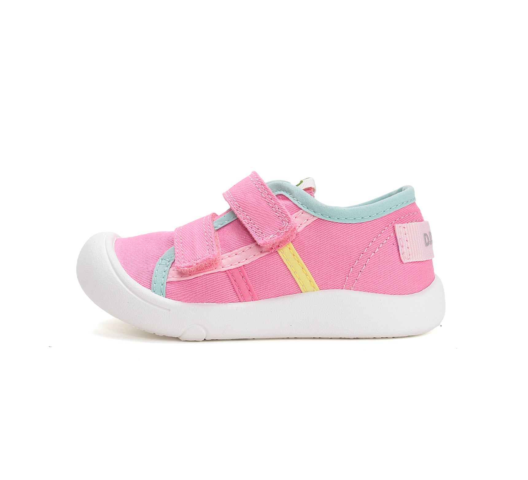 D.D.Step tenisi fete din panza 22-27 Hot Pink cu dungi Imagine secundară a produsului