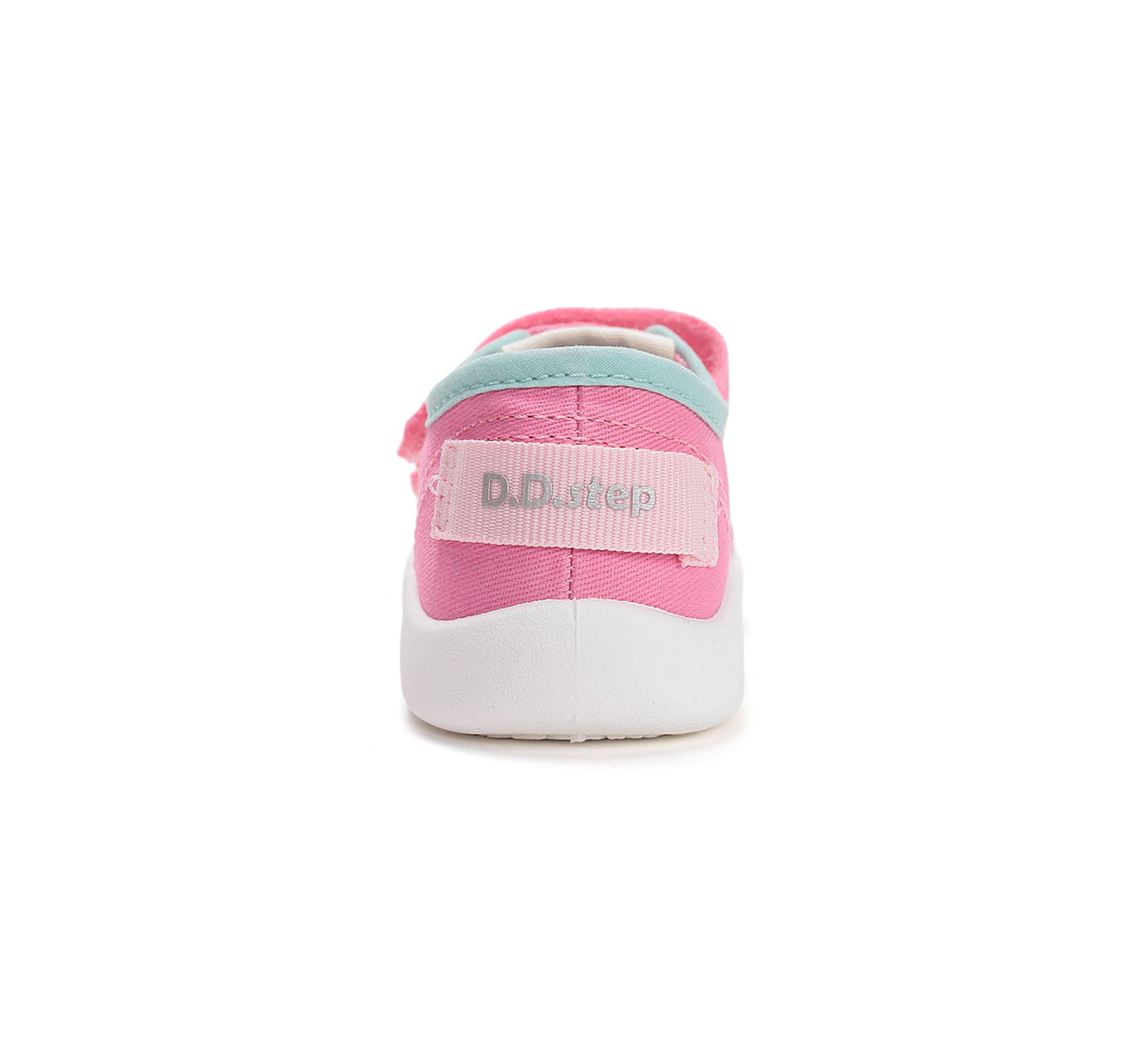 D.D.Step tenisi fete din panza 22-27 Hot Pink cu dungi