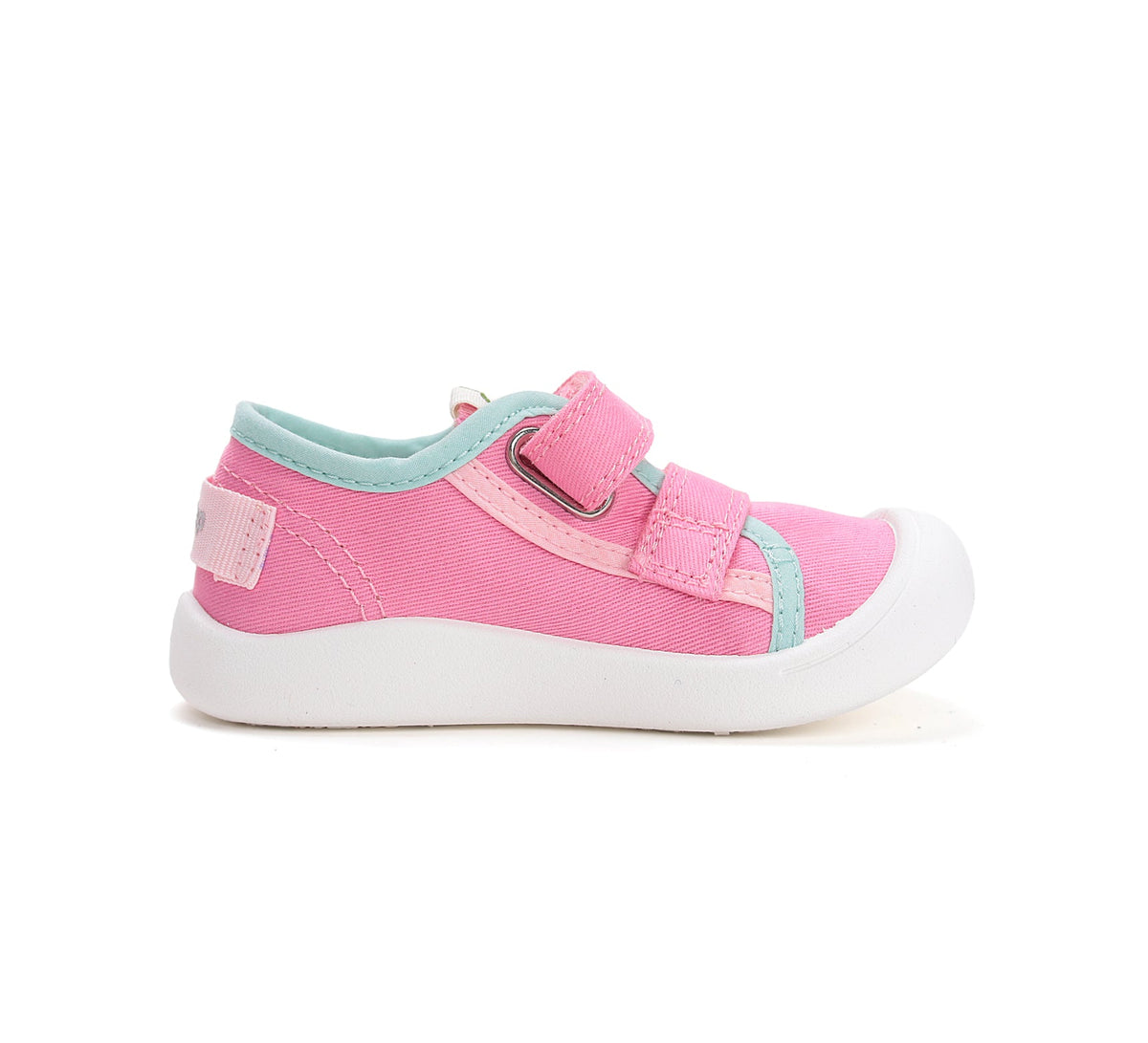D.D.Step tenisi fete din panza 22-27 Hot Pink cu dungi