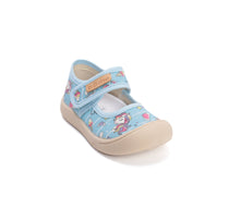 D.D.Step tenisi fete decupati din panza 22-33 Oceanic Unicorn