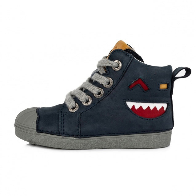 D.D.Step Pantofi baieti cu siret si fermoar 25-30 Royal Blue 01 Imagine principală a produsului