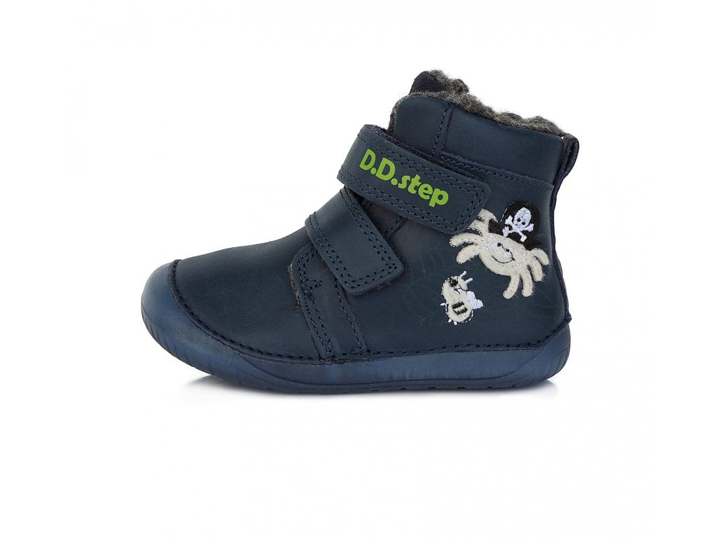 D.D.Step ghete baieti imblanite Barefoot 20-25, Paianjen Royal Blue Imagine principală a produsului