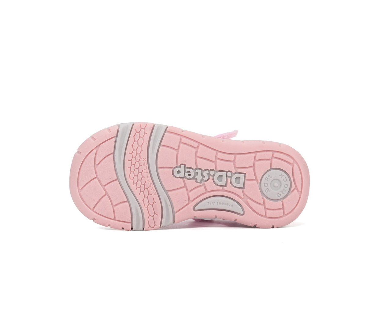 D.D.Step sandale fete "Quick Dry" 20-31 Baby Pink cu libelule si floricele