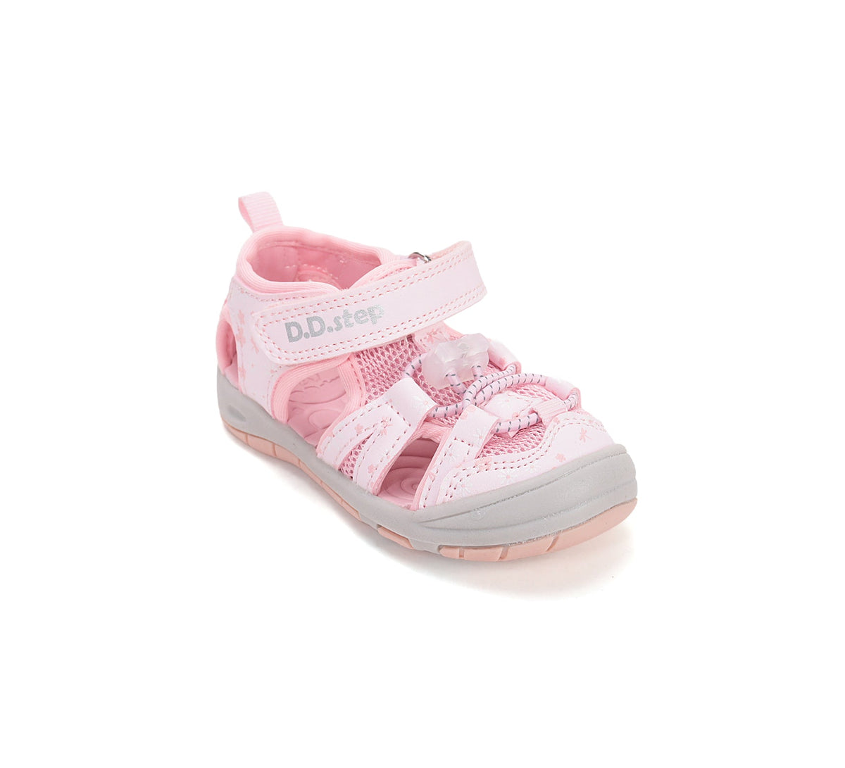 D.D.Step sandale fete "Quick Dry" 20-31 Baby Pink cu libelule si floricele