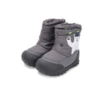 D.D.Step cizme baieti Aqua-Tex imblanite 22-27 Grey cu urs polar
