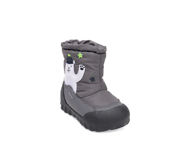D.D.Step cizme baieti Aqua-Tex imblanite 22-27 Grey cu urs polar