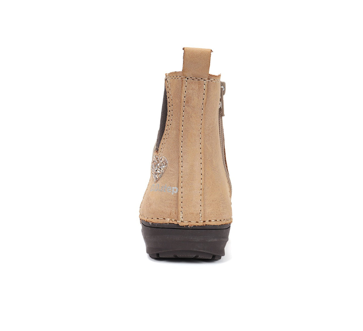 D.D.Step cizme fete captusite 26-31 Cream cu inimioare