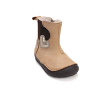 D.D.Step cizme fete captusite 26-31 Cream cu inimioare