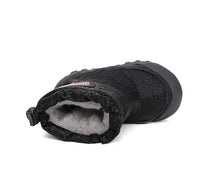 D.D.Step cizme fete Aqua-Tex imblanite 28-33 Black cu inimioara