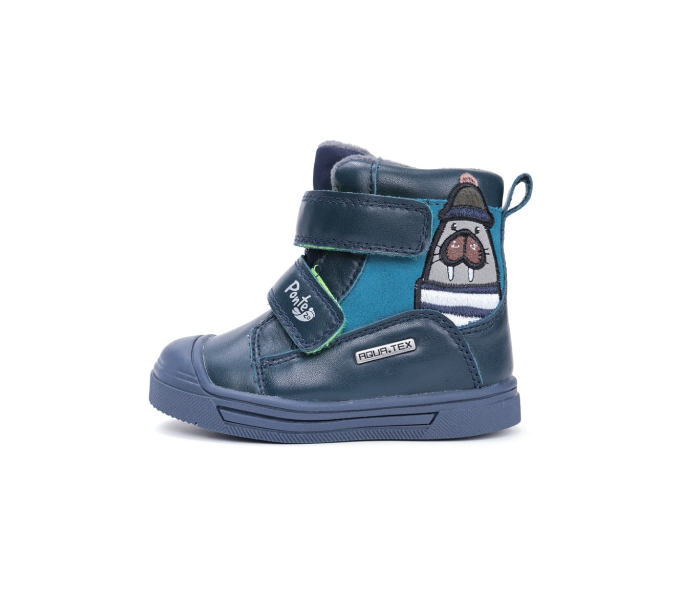 D.D.Step ghete baieti AQUA-TEX captusite Ponte20 supinati 22-27 Royal Blue cu foca Imagine secundară a produsului