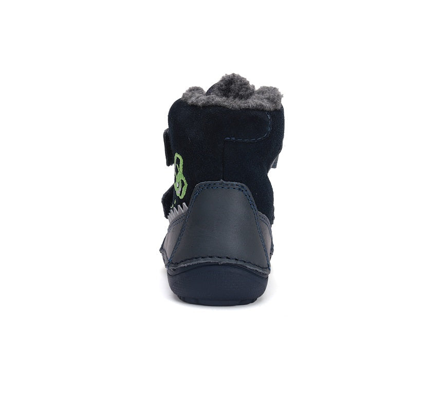 D.D.Step ghete baieti Barefoot captusite 25-30 Royal Blue cu crocodil