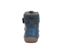 D.D.Step ghete baieti Barefoot captusite 25-30 Rotal Blue cu portocaliu