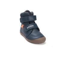 D.D.Step ghete baieti Barefoot captusite 25-30 Rotal Blue cu portocaliu