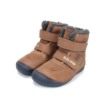 D.D.Step ghete baieti Barefoot captusite cu talpa fluorescenta 25-30 Chocolate cu unelte