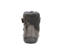 D.D.Step ghete baieti Barefoot captusite cu talpa fluorescenta 25-30 Khaki cu unelte
