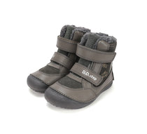 D.D.Step ghete baieti Barefoot captusite cu talpa fluorescenta 25-30 Khaki cu unelte