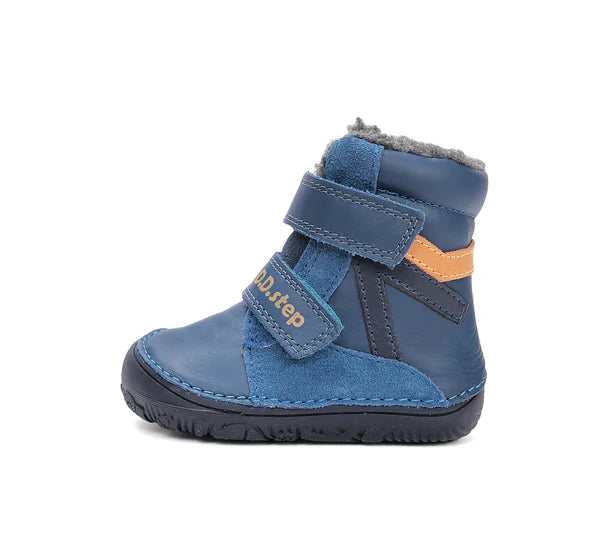 D.D.Step ghete baieti Barefoot imblanite 26-31 Bermuda Blue Imagine secundară a produsului