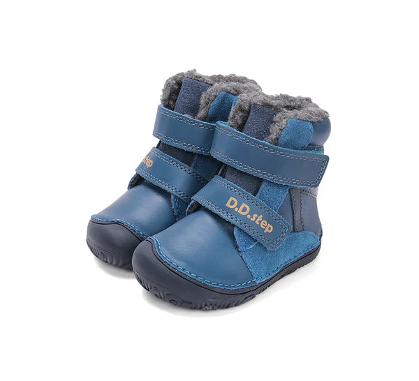 D.D.Step ghete baieti Barefoot imblanite 26-31 Bermuda Blue Imagine principală a produsului