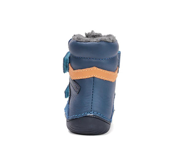 D.D.Step ghete baieti Barefoot imblanite 26-31 Bermuda Blue