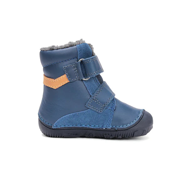 D.D.Step ghete baieti Barefoot imblanite 26-31 Bermuda Blue