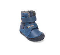 D.D.Step ghete baieti Barefoot imblanite 26-31 Bermuda Blue