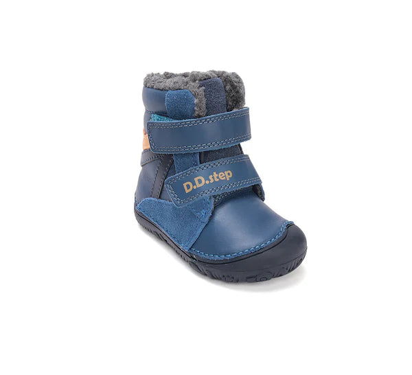 D.D.Step ghete baieti Barefoot imblanite 26-31 Bermuda Blue