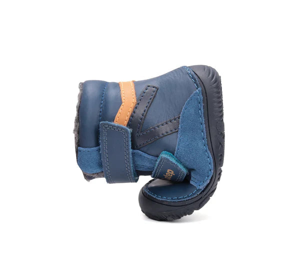 D.D.Step ghete baieti Barefoot imblanite 26-31 Bermuda Blue