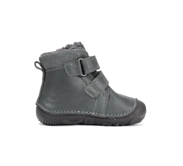 D.D.Step ghete baieti Barefoot imblanite cu talpa fluorescenta 20-25 Emerald cu dino