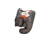 D.D.Step ghete baieti Barefoot imblanite 20-25 Khaki cu raton