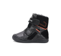 D.D.Step ghete baieti imblanite 26-31 Black cu portocaliu