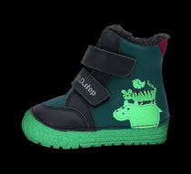 D.D.Step ghete baieti imblanite cu talpa fluorescenta 19-24 Calypso Sky Wild Animals