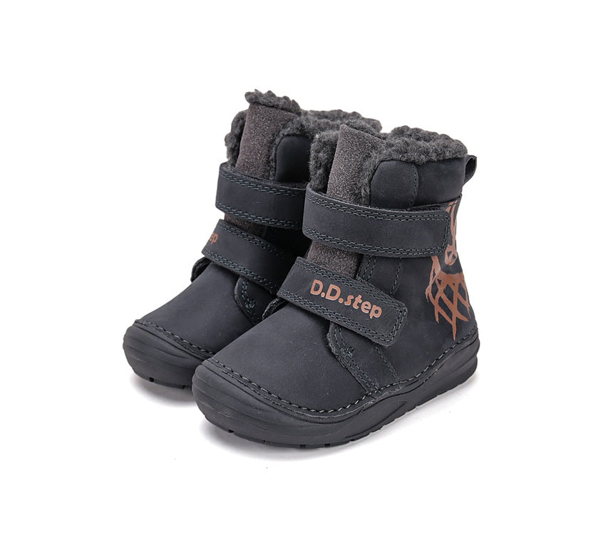 D.D.Step ghete baieti imblanite 20-25 Dark Grey Baschet