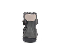D.D.Step ghete baieti imblanite 26-31 Dark Grey cu dino
