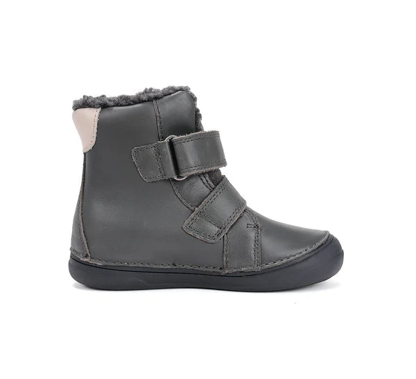D.D.Step ghete baieti imblanite 26-31 Dark Grey cu dino