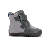 D.D.Step ghete baieti imblanite cu talpa fluorescenta 19-24 Dark Grey Wild Animals