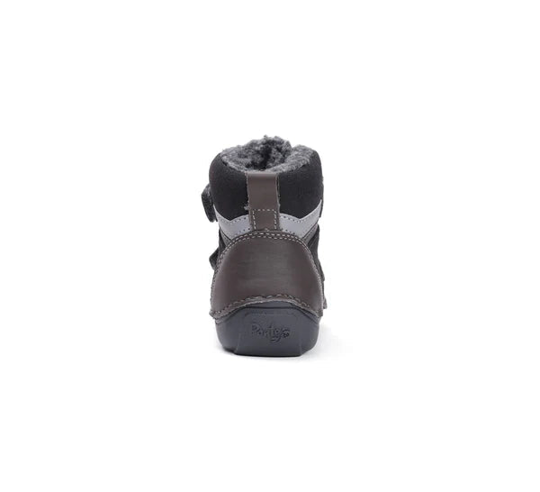 D.D.Step ghete baieti imblanite Ponte20 supinati 30-35 Dark Grey cu dungi