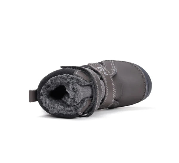 D.D.Step ghete baieti imblanite Ponte20 supinati 30-35 Dark Grey cu dungi