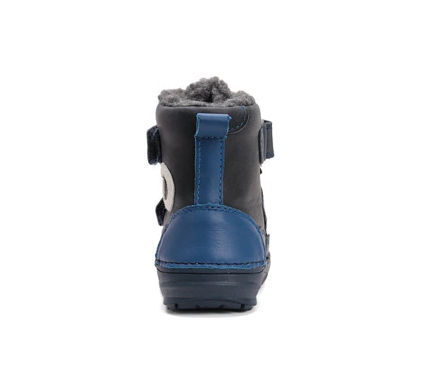 D.D.Step ghete baieti imblanite 20-25 Royal Blue cu D