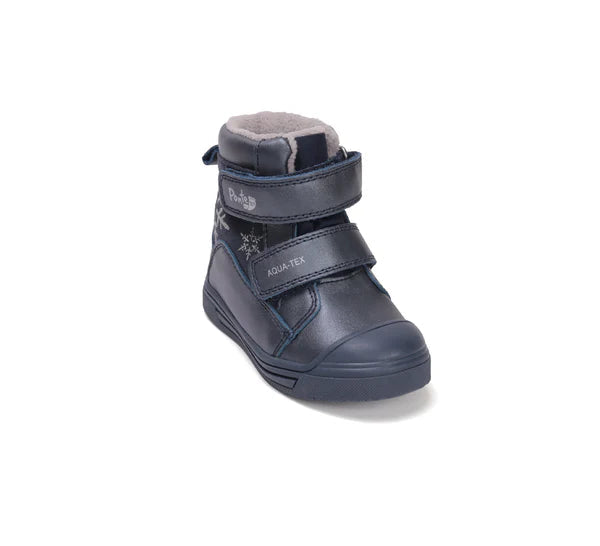 D.D.Step ghete fete AQUA-TEX captusite Ponte20 supinati 22-27 Royal Blue cu fulgi
