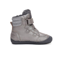 D.D.Step ghete fete Barefoot captusite 26-31 Dark Grey cu paiete