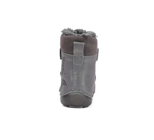 D.D.Step ghete fete Barefoot captusite cu talpa fluorescenta 25-30 Dark Grey cu sirena