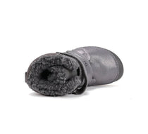 D.D.Step ghete fete Barefoot captusite cu talpa fluorescenta 25-30 Dark Grey cu sirena